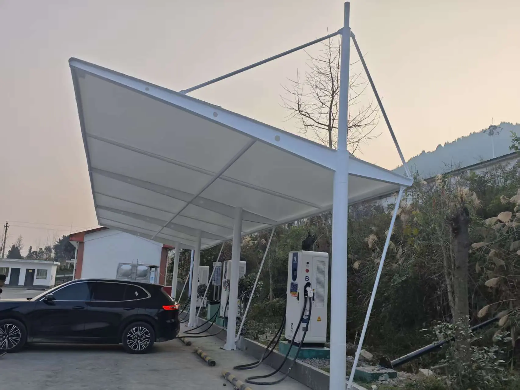 贵州三穗膜结构停车棚怎么选才不踩坑？园区、小区、政府项目都该看看